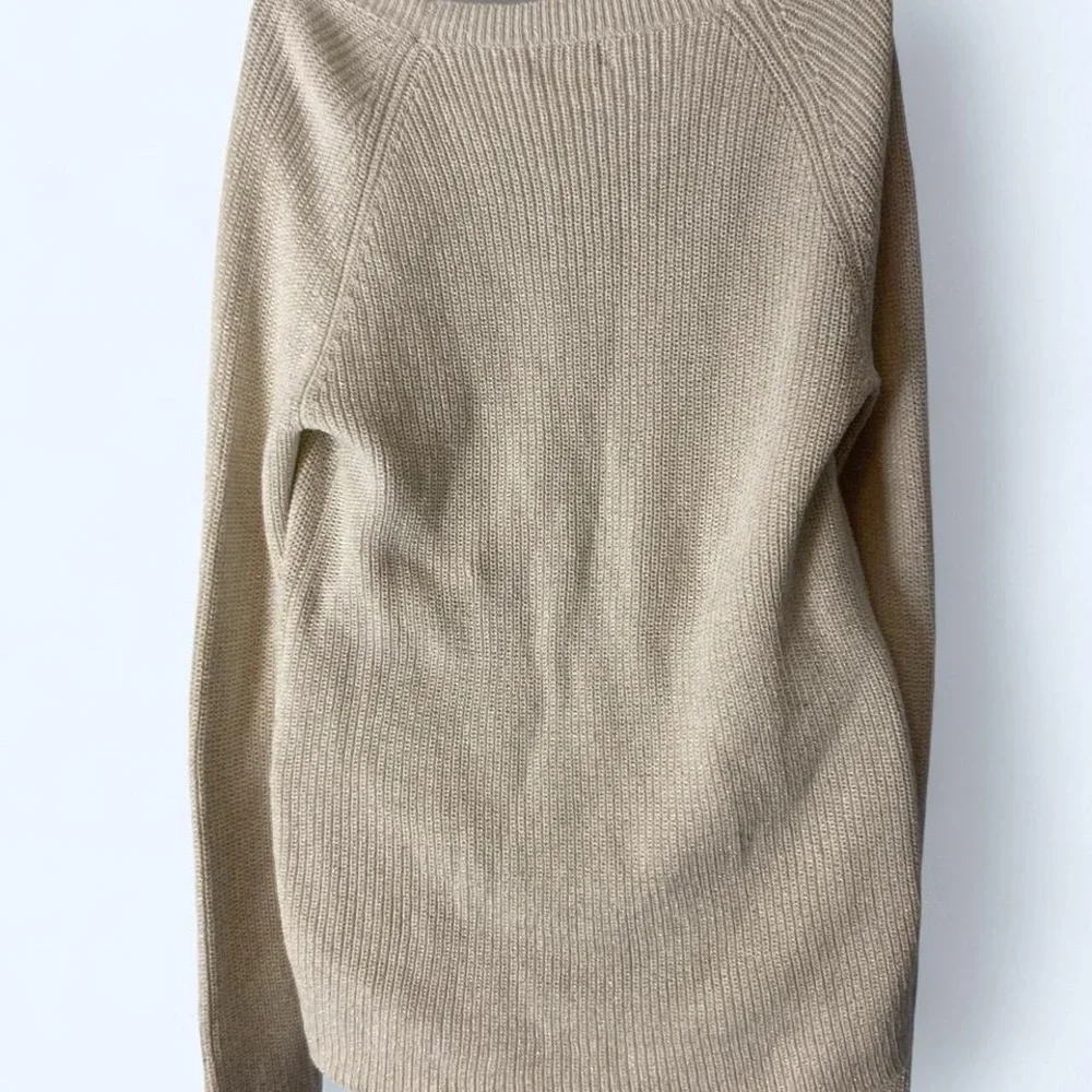 Liz Claiborne cream cable knit sweater Size L #knitwear